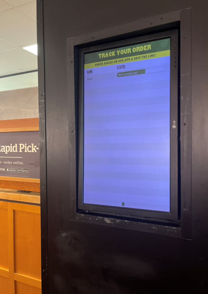 2023-11-19 - Panera Bread Order Display